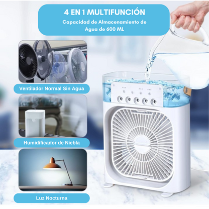 🥵Climatizador y Humidificador Portátil 4 en 1 I Refreshing Wind™️🧊