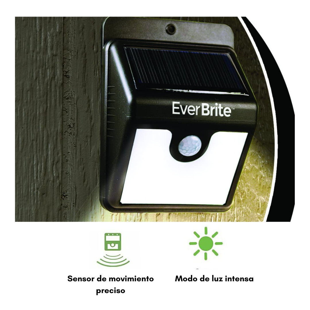 Luz Led Exterior Solar Sensor Movimiento